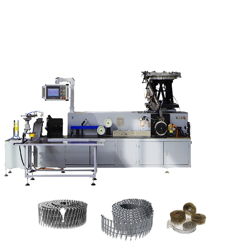 Verified supplier Automatic coil nail making machine robot arm rubber binding nail welding machine