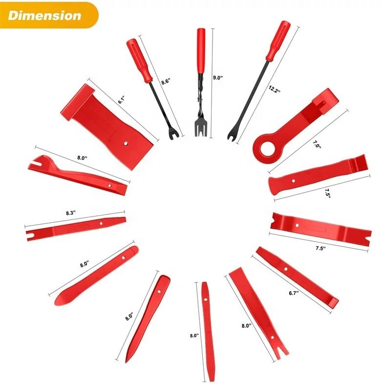 Car Upholstery Repair Auto Clip Pliers Fastener Remover Pry Trim Removal Tool Kit for Car Audio Dash Door Panel Window Molding