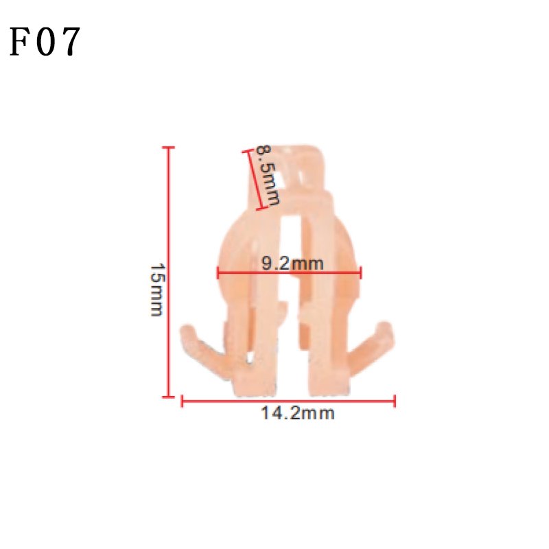F07 Auto U-Type Snaps Plastic Clip for Car Audio CD DVD Navigation Panel Buckle Center Console Dashboard Auto Body Clips