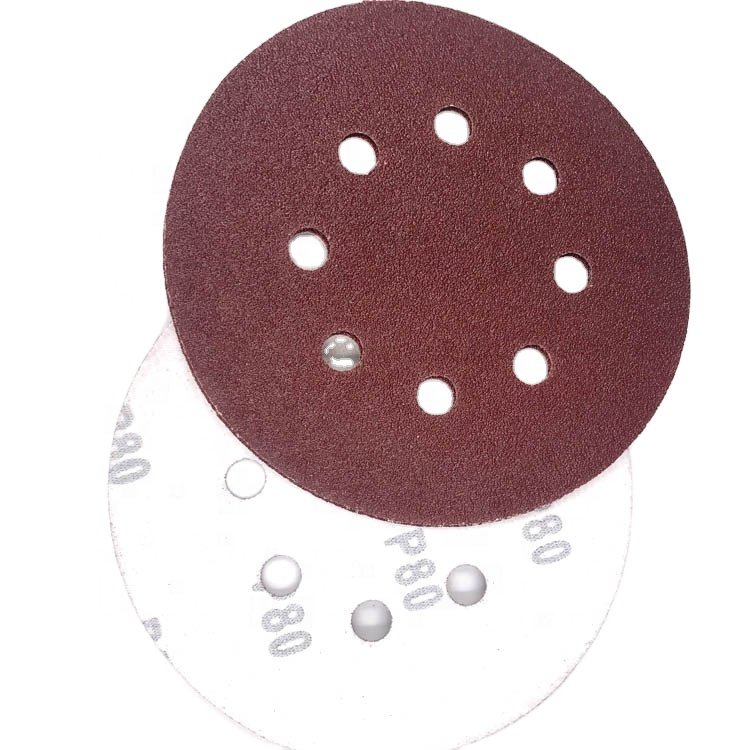 5-Inch High Aluminum Oxide Sanding Disc Hook Loop Fastener Polishing Wood Metal Car Automotive Furniture Optimal Auto Polisher