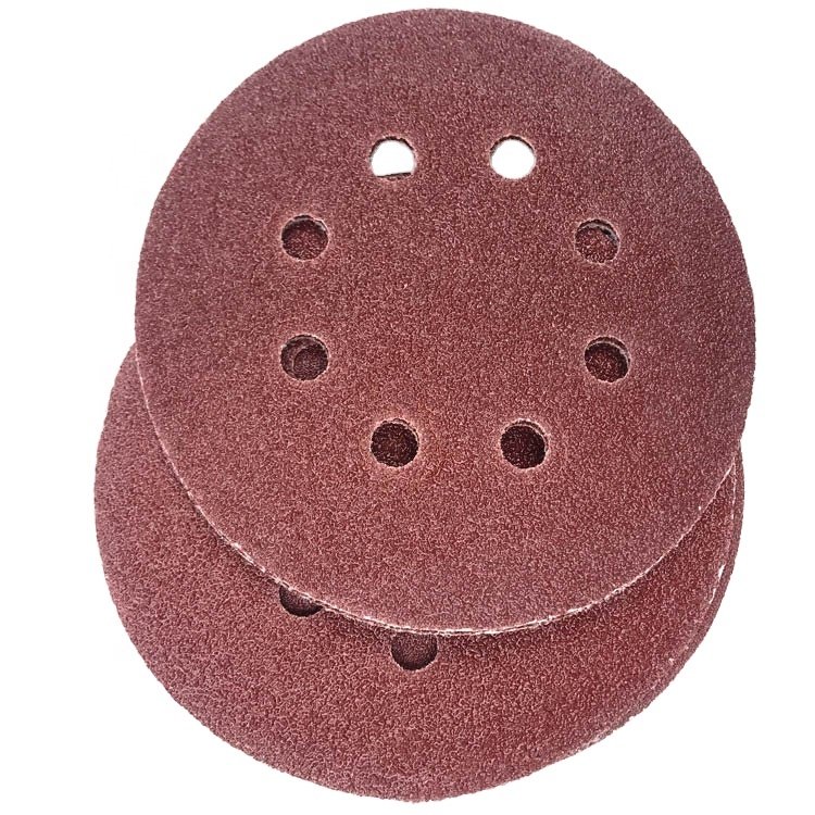 5-Inch High Aluminum Oxide Sanding Disc Hook Loop Fastener Polishing Wood Metal Car Automotive Furniture Optimal Auto Polisher