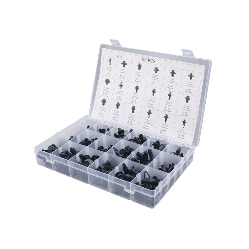 190pcs Auto Parts and Accessories Spare Parts for Cars Wholesale Auto Body Clips and Retainers 12 Colorful 7 Days 5 Box ISO9001