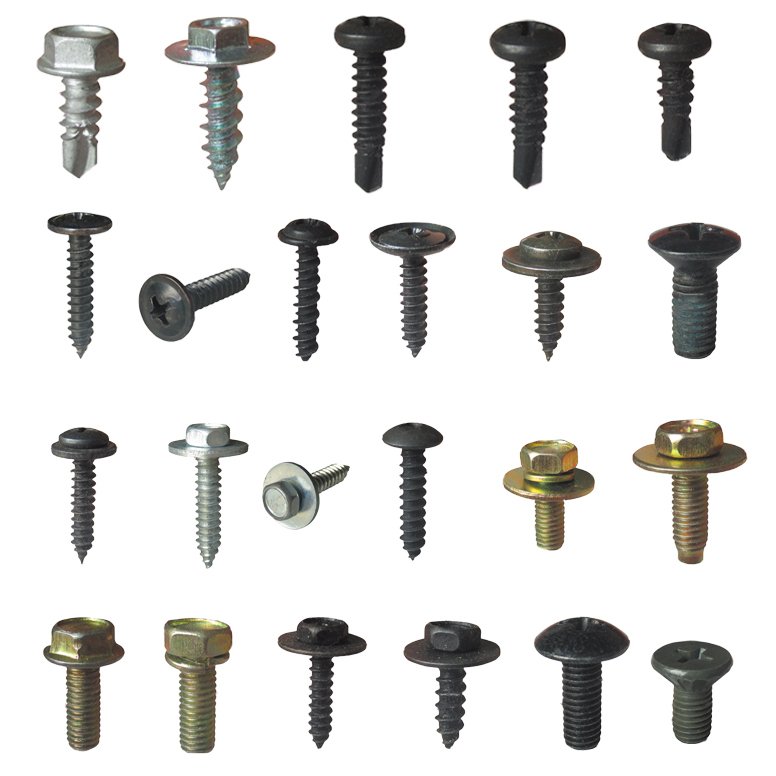 Cross Screw Plastic Cover Metal Retainer Self-tapping Screw and U Fastener Clip For Motorcycle Car Repair