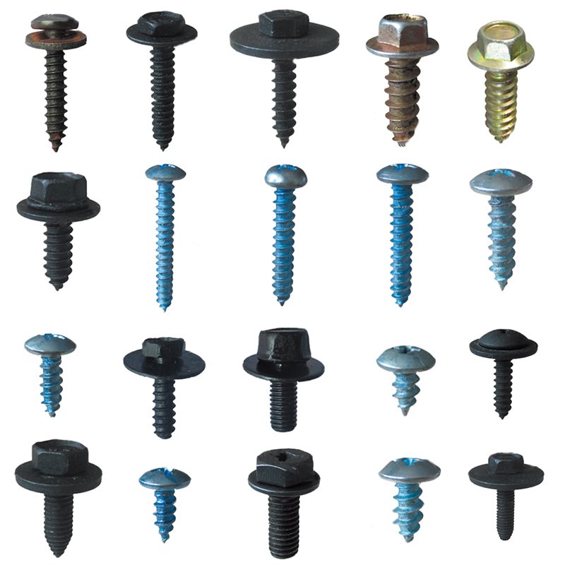 Cross Screw Plastic Cover Metal Retainer Self-tapping Screw and U Fastener Clip For Motorcycle Car Repair