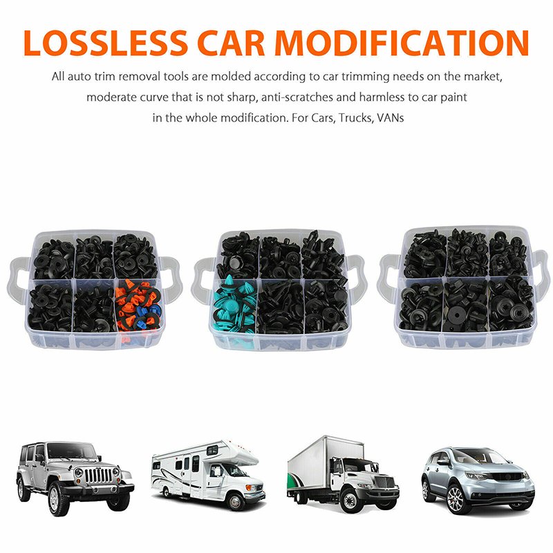 OEM C0427 750 Pcs car clips Nylon Auto Bumper Fastener Push Retainer Trim Clips Pin Rivet Bumper Clips