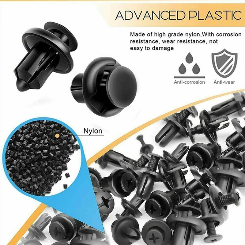 OEM C0427 750 Pcs car clips Nylon Auto Bumper Fastener Push Retainer Trim Clips Pin Rivet Bumper Clips