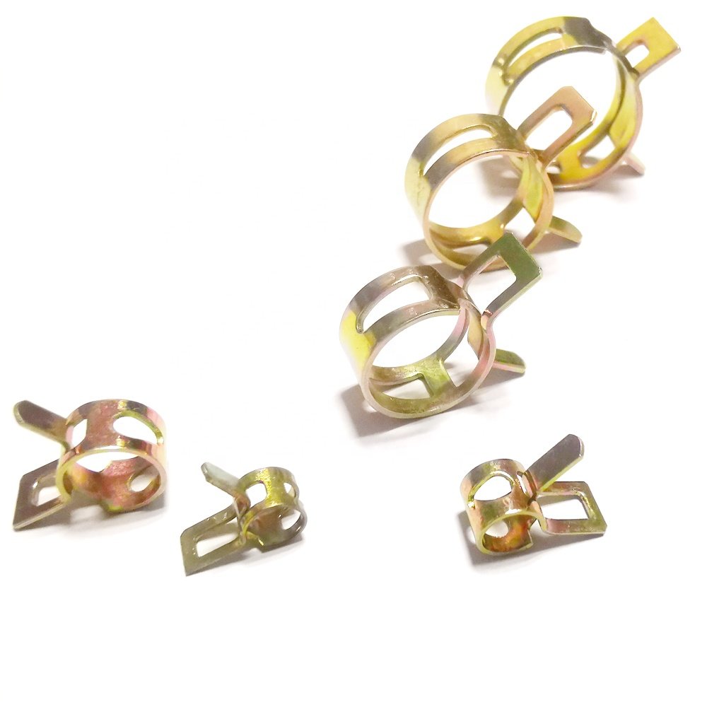 Popular Zinc-Plated Steel Elastic Clamp Auto Spring Clamps Agricultural Spring Clip Colored Pipe and Hose Clamp