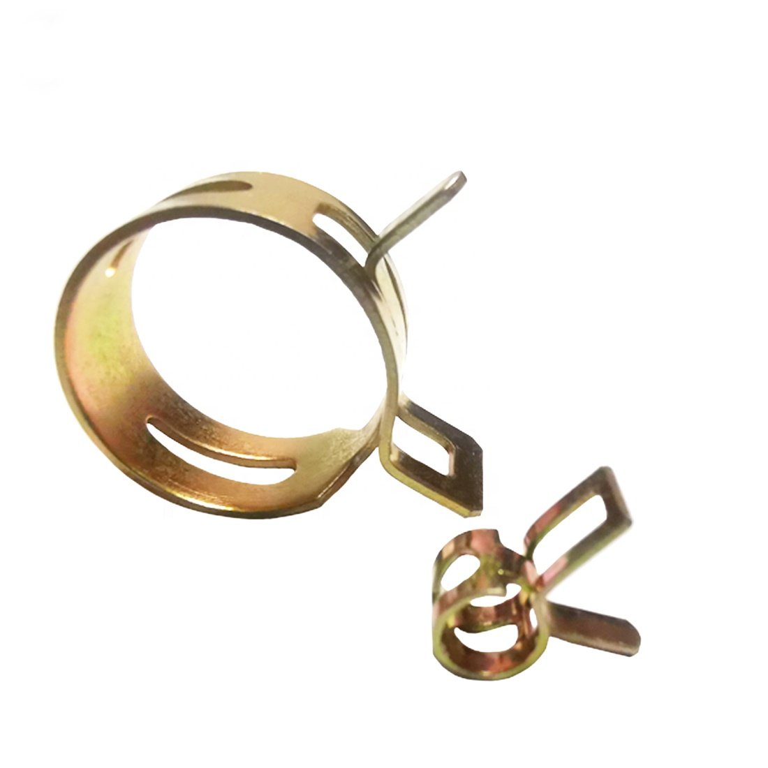 Popular Zinc-Plated Steel Elastic Clamp Auto Spring Clamps Agricultural Spring Clip Colored Pipe and Hose Clamp