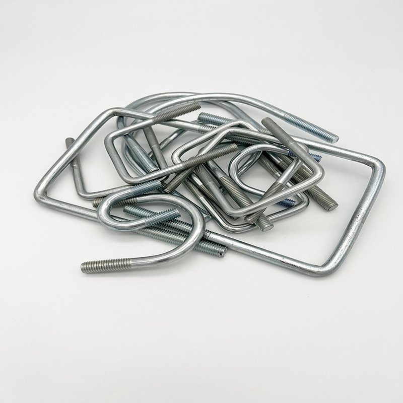 Wholesale Top Quality Custom Galvanized U Bolt Auto Part Trailer U-bolt Nut Pipe Clamp High Strength Stainless Steel U Bolt