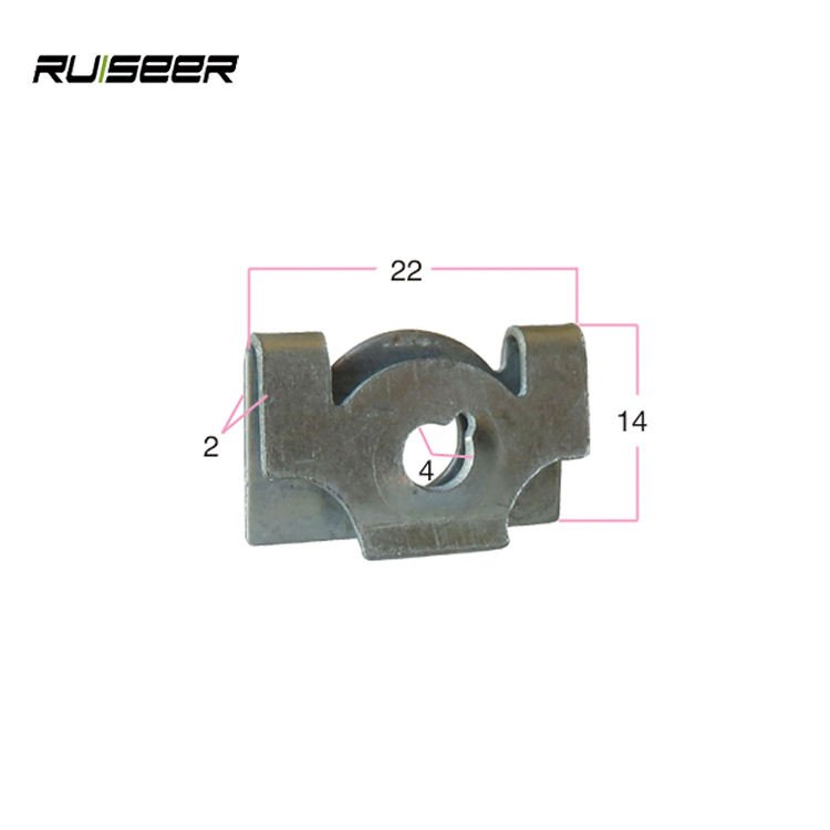 Automotive Fasteners Clips Spring Steel Galvanized U Clip Nut Trim Clip