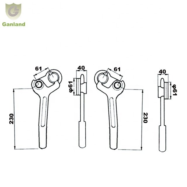 GL-14133 Heavy Duty Trailer Tailboard Dropside Latch Lock