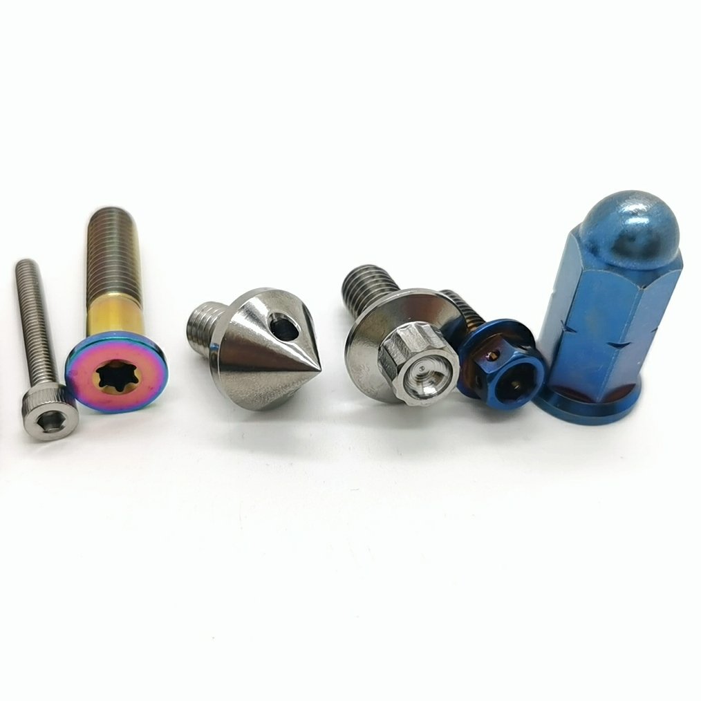 High Quality Custom CNC Titanium Screws No Rust for Bicycle Motorcycle Auto Parts