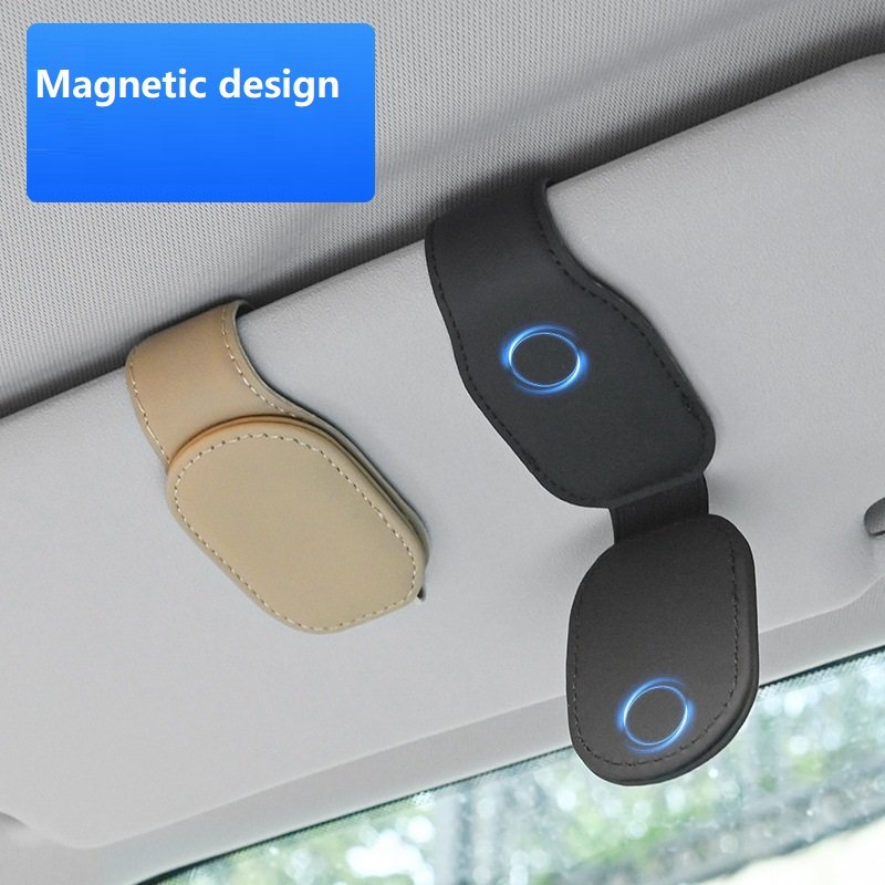 Universal Car Auto Sun Visor Glasses Box Sunglasses Clip Card Ticket Holder Stand Fastener Pen Case Eyeglasses Car Accessories