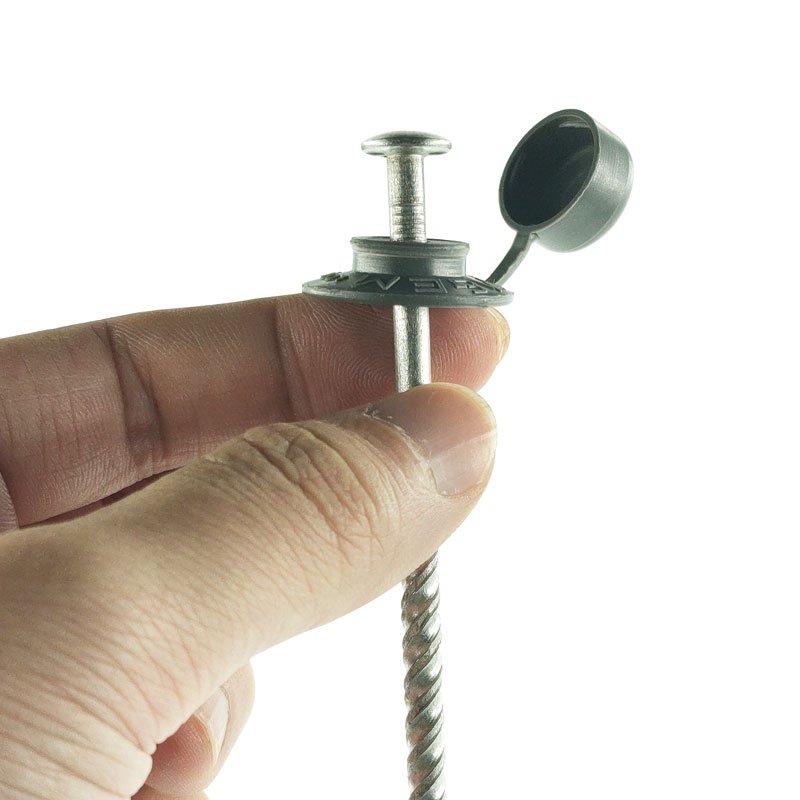 100pcs/bag 75mm 90mm 120mm Metal Galvanized Safetop Roofing Nail IBR Safe Top Roof Screw With Plastic Washer For Zambia