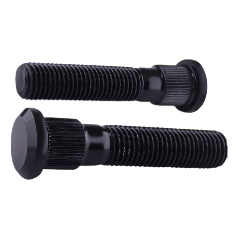 Auto Parts Fastener Stainless Steel Anti-theft Trailer Rim Fixing Screw Wheel Bolts with Neck Knurled