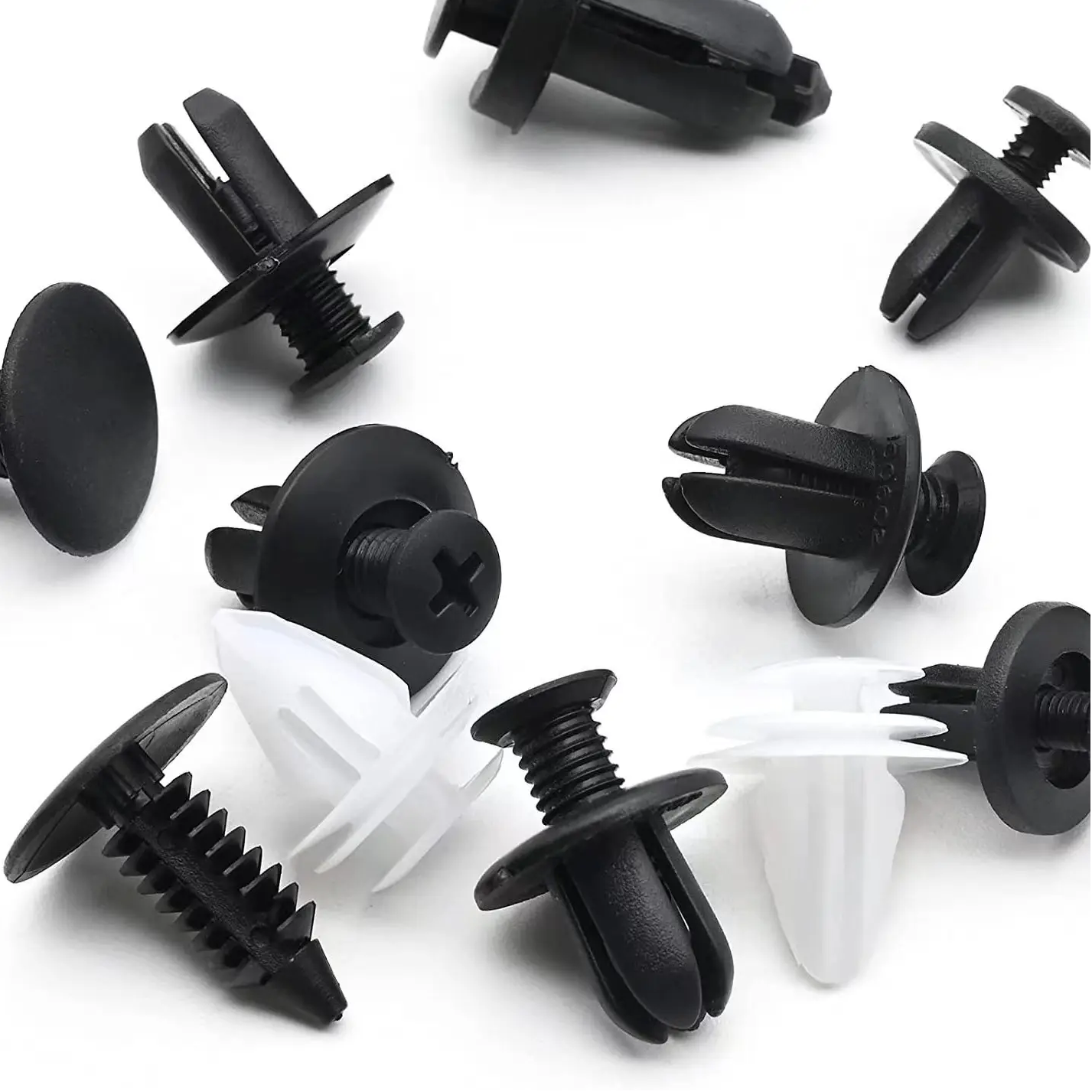 100PCS Universal Automotive Plastic Rivets 6 Specifications Buckle Bumper Clips Repair Fasteners Tools Auto Fastener Buckle Set