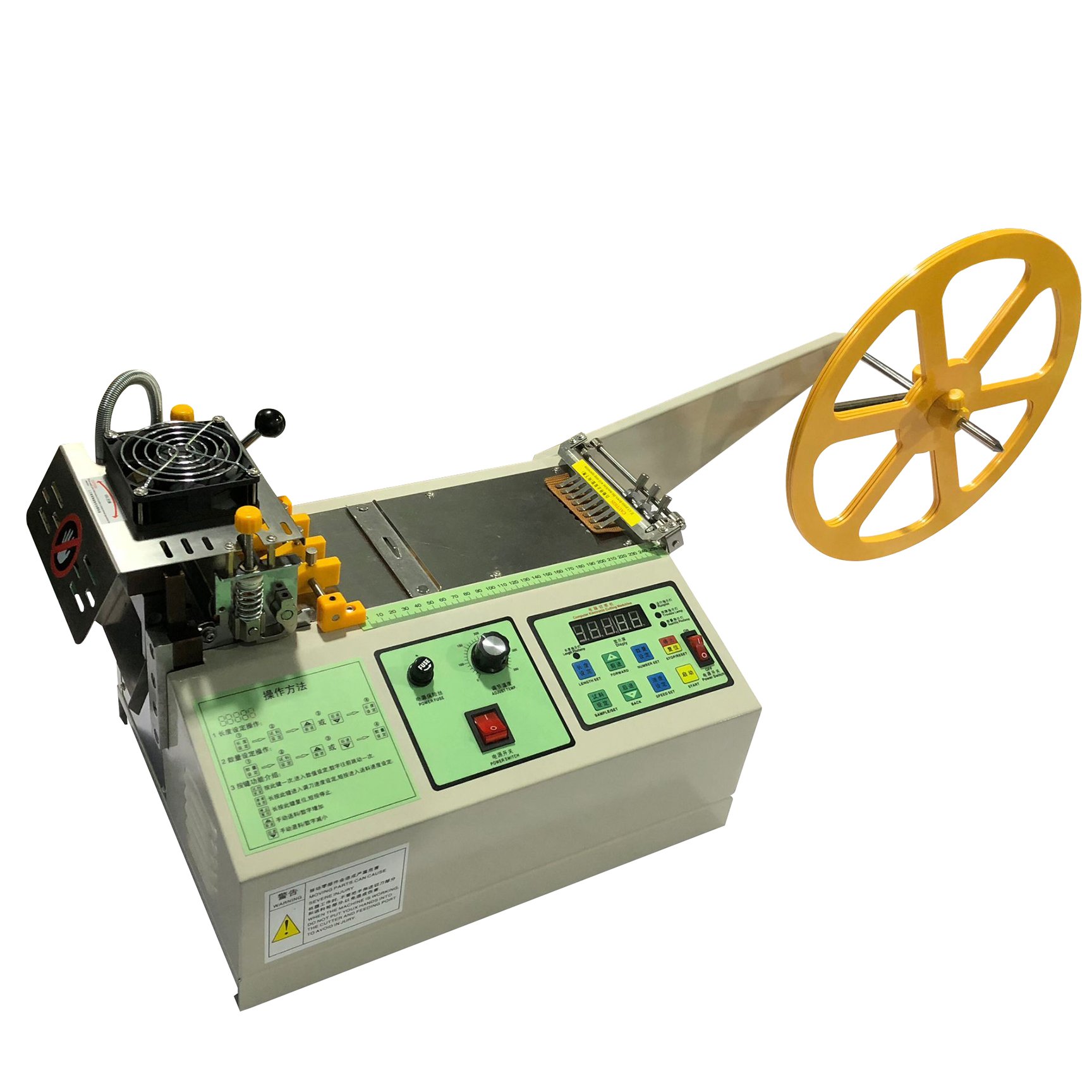 Manual Fabric Cutting Machine Light Band Cutter Auto Electric Scissor for Cutting Nylon Zipper Belt Hook and Loop Fasteners