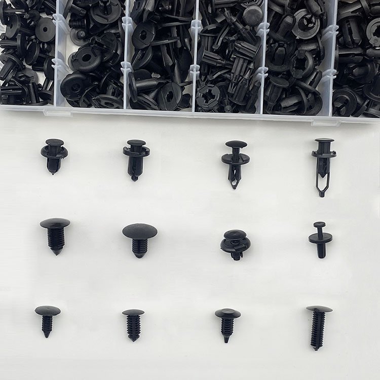240pcs Car Clips Auto Fasteners Bumper Push Trim Clips Pin Rivet Kit Retainer Plastic Auto Fastener & Clip