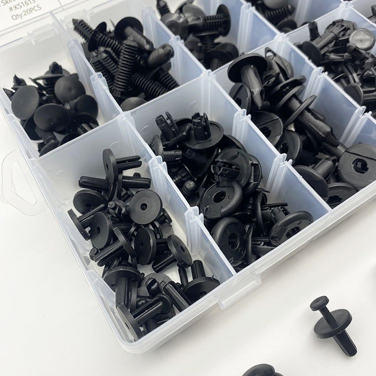 240pcs Car Clips Auto Fasteners Bumper Push Trim Clips Pin Rivet Kit Retainer Plastic Auto Fastener & Clip
