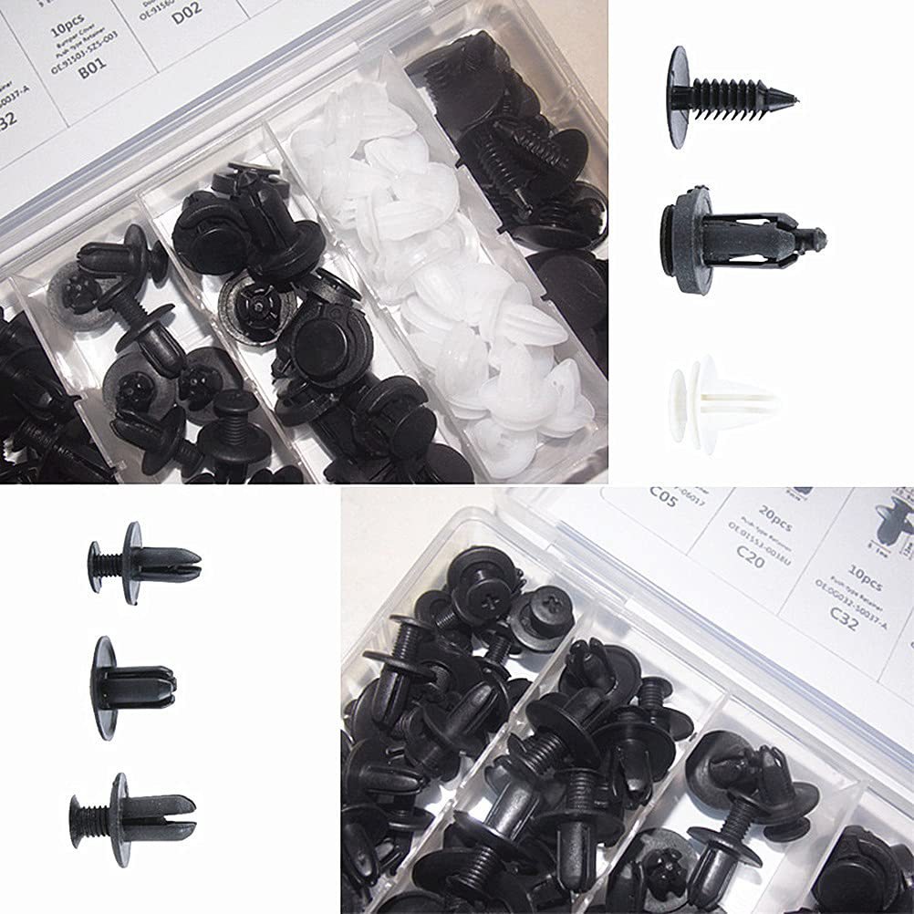 Plastic Fastener Clips Set Mixed Pin Rivet Bumper auto door panel trim fastener rivet retainer clips