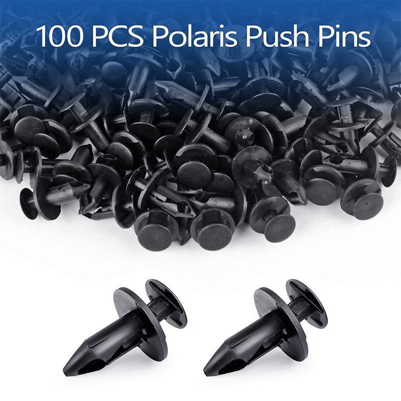 100 Pieces Per Bag Plastic Fender Car Body Fastener Rivets Push Pin Car Clips for ATV UTV
