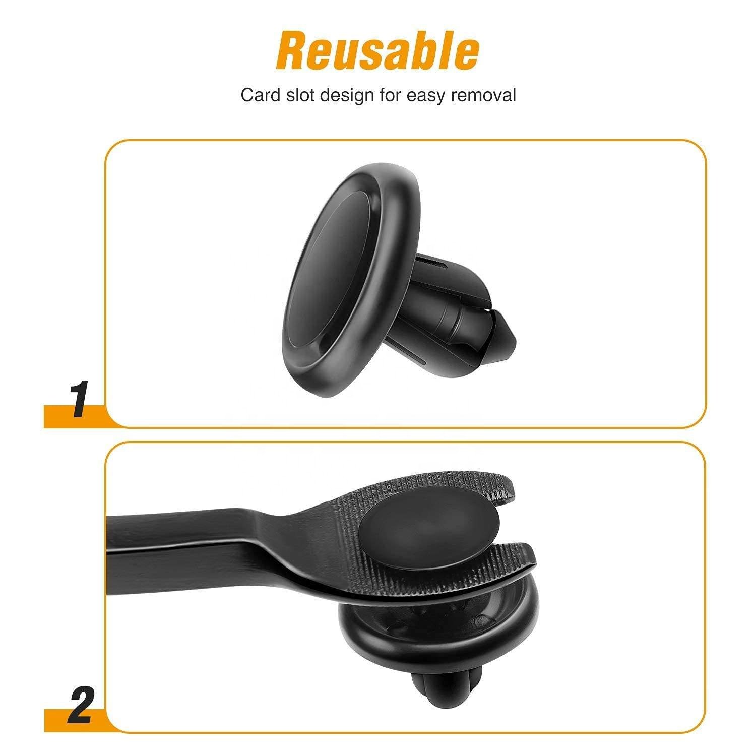 100 Pcs Black Polyformaldehyde Nylon Push Rivets Type Retainer Car Clips Splash Shield with Bonus Fastener Remover