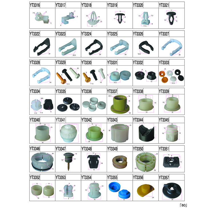 Specializes in Manufacturing Various Spare Manufacturer Auto Fastener & Clips Plastic Rivet Clips