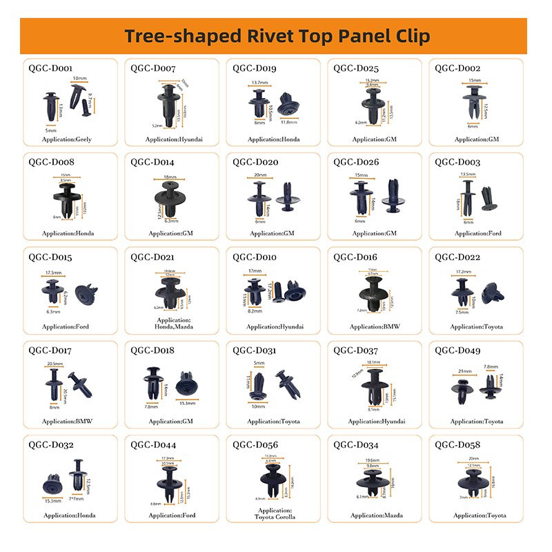 Wholesale Plastic Rivet Automotive Fender Bumper Clip Kits