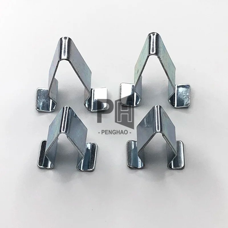 Sliver Car Door Trim Panel Lining Clips Metal Interior Upholstery Retainer Rivet Auto Fastener Clip for VW Audi Seat Skoda