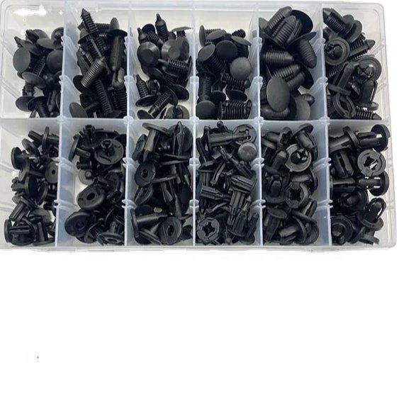 6 Size 240Pcs Auto Fastener Clips Vehicle Retainer Rivet Door Panel Fender Liner Bumper Fender Plastic Mixed Car Clip