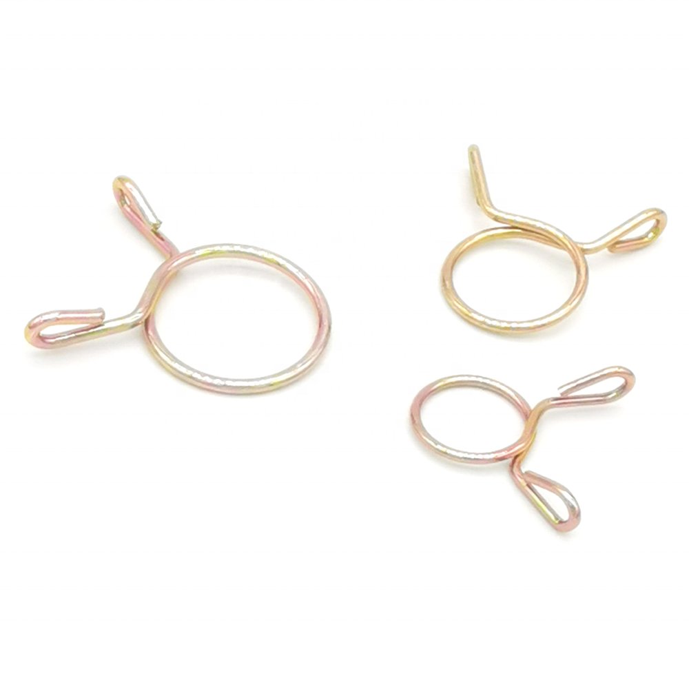 Zinc Plated Spring Single Wire Hose Clamps Adjustable Wire Ring Clamps Clip for Auto Parts