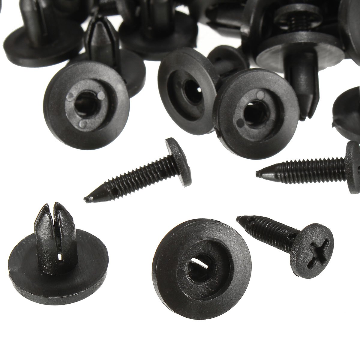 6mm 8mm Auto Bumper Fastener 6mm Hole Rivet Retainer Push Engine Cover Car Door Trim Panel Clip Fasteners