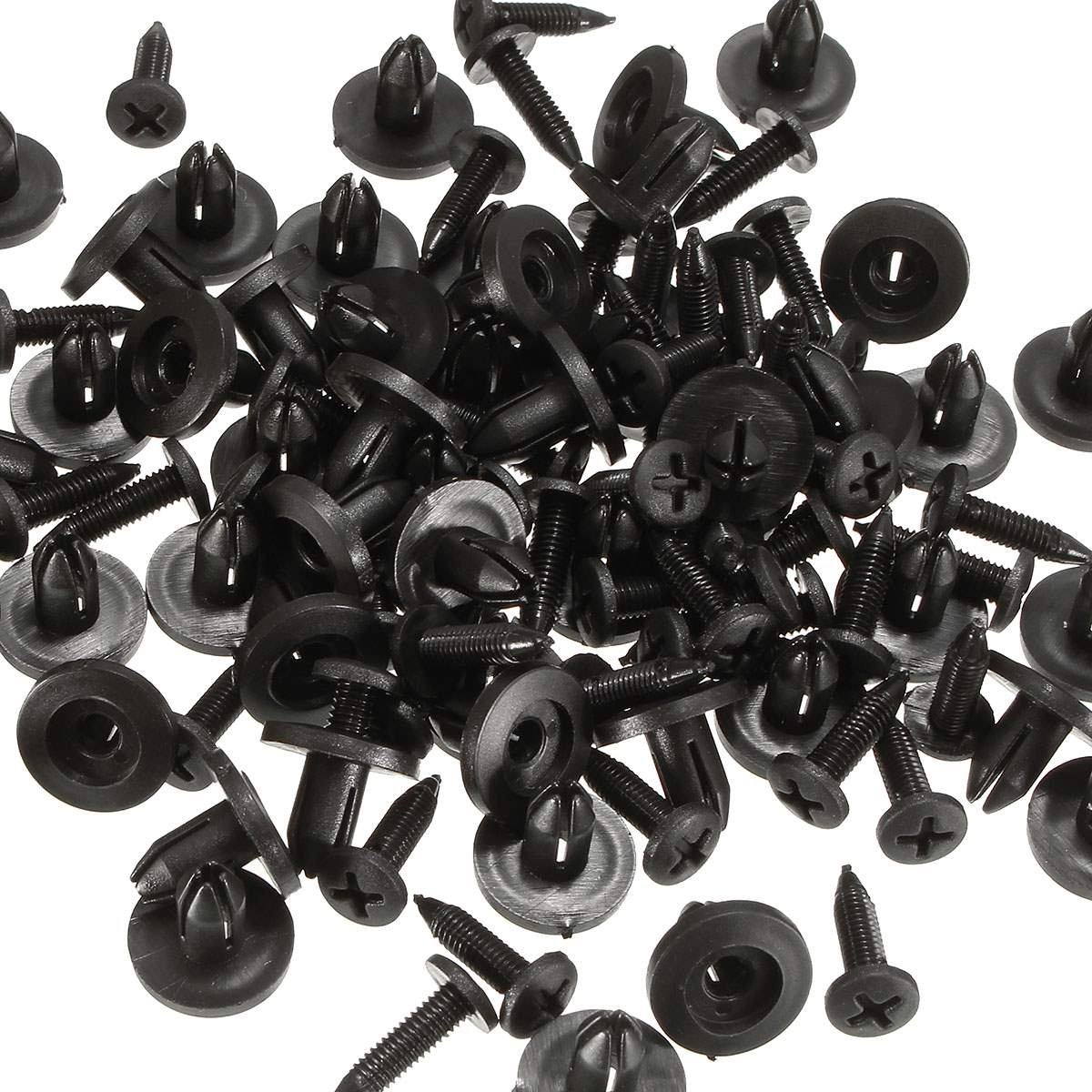 6mm 8mm Auto Bumper Fastener 6mm Hole Rivet Retainer Push Engine Cover Car Door Trim Panel Clip Fasteners