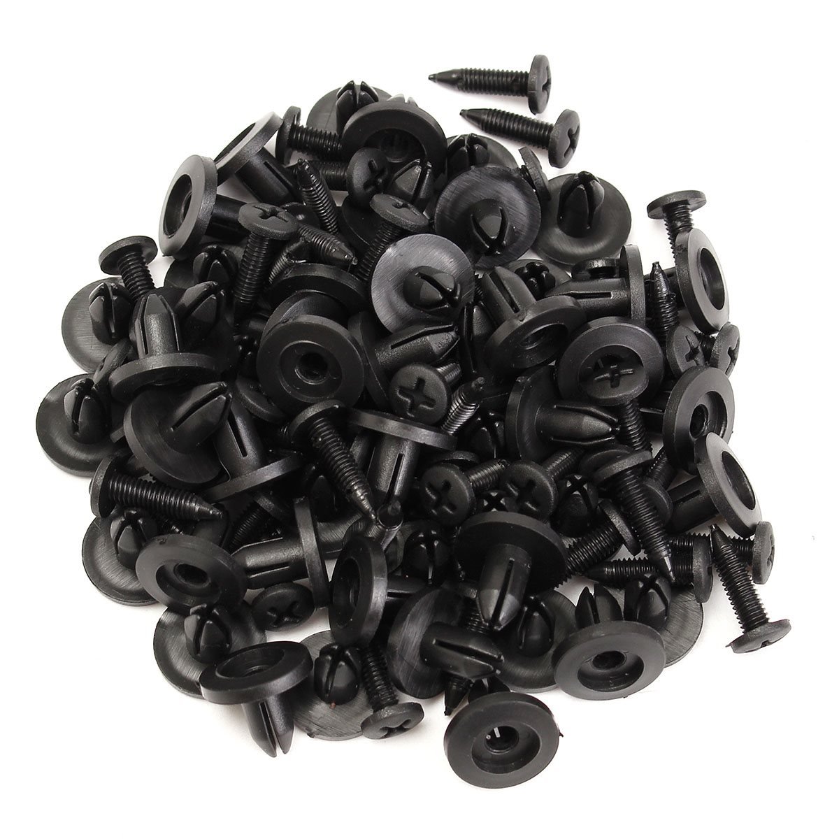 6mm 8mm Auto Bumper Fastener 6mm Hole Rivet Retainer Push Engine Cover Car Door Trim Panel Clip Fasteners