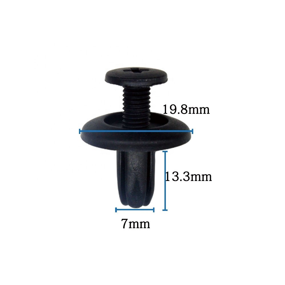 China Manufacturer 100 PCS Plastic Automotive Rivet Car Clip Fastener Fender Bumper Push Pin Clips