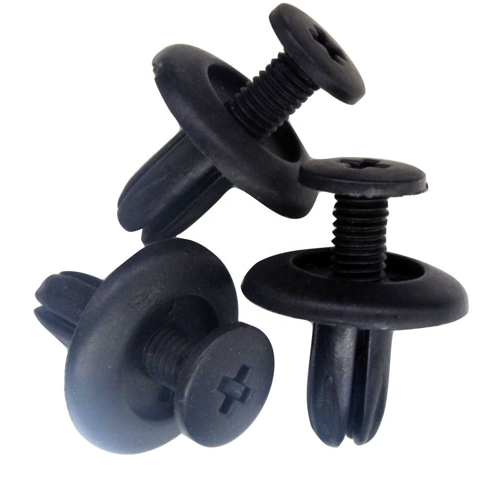 China Manufacturer 100 PCS Plastic Automotive Rivet Car Clip Fastener Fender Bumper Push Pin Clips