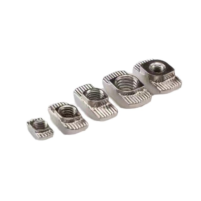 Stainless Steel 304 DIN T-Nut Aluminum Profile Rear-Mounted Sliding T Slot Nut Passivated 20/30/40/45 Type M3M4M5M6 Fastener