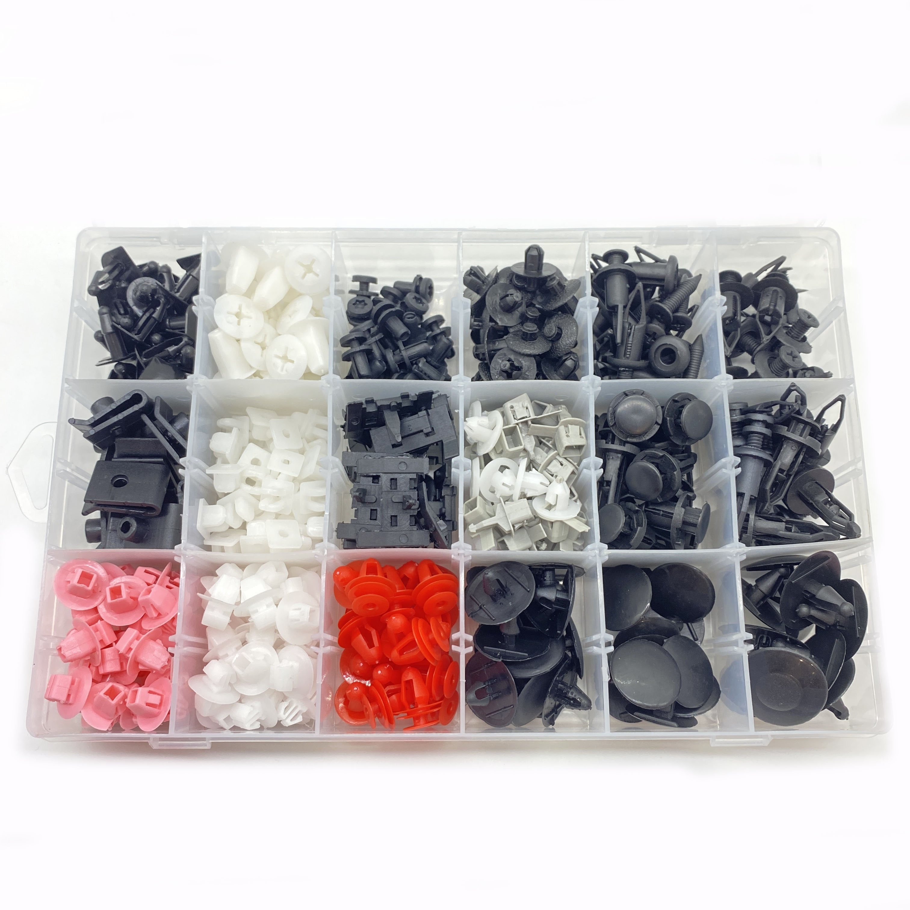 340PCS Auto Fastener Clip Kit High Quality Expansion Screw Bumper Push Rivet Automobile Fastener Kit With Clip Removal Tool