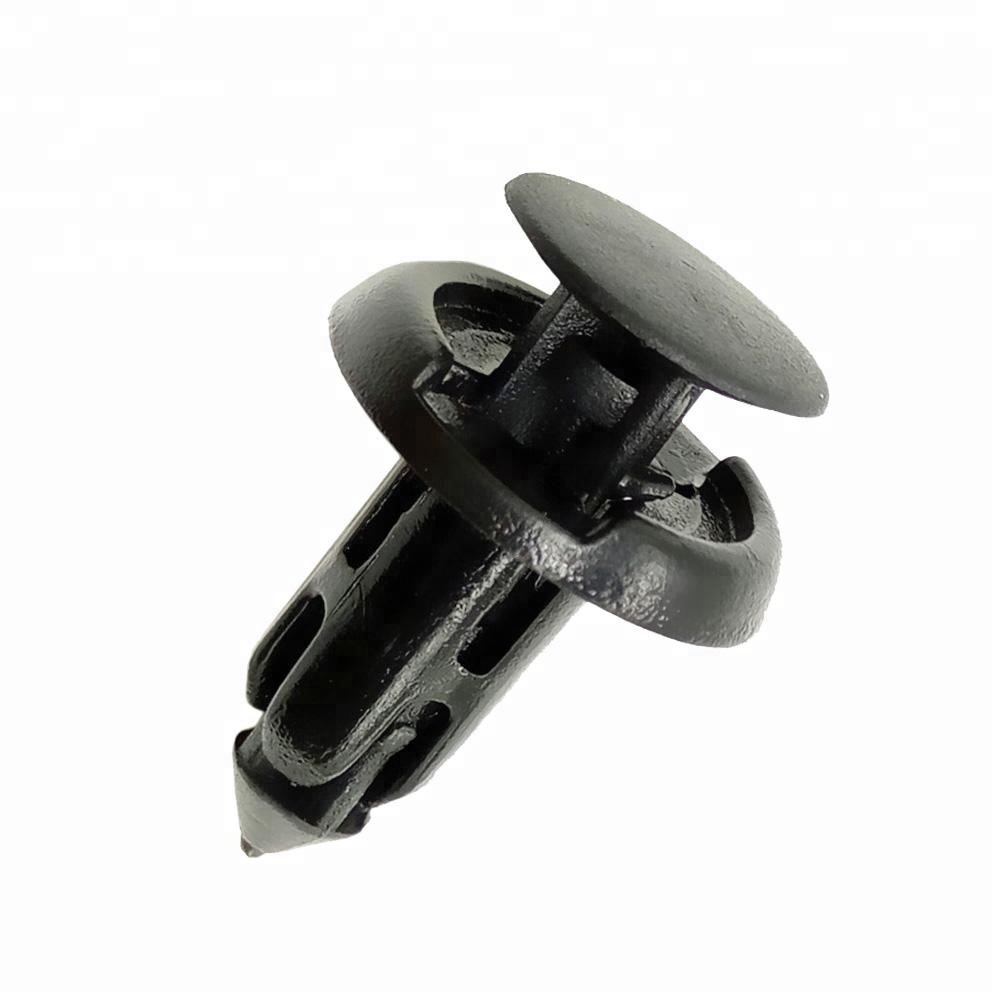 Universal 100PCS 8mm Automotive Plastic Push Type Fastener for Car bumper Mudguard fixing Clips