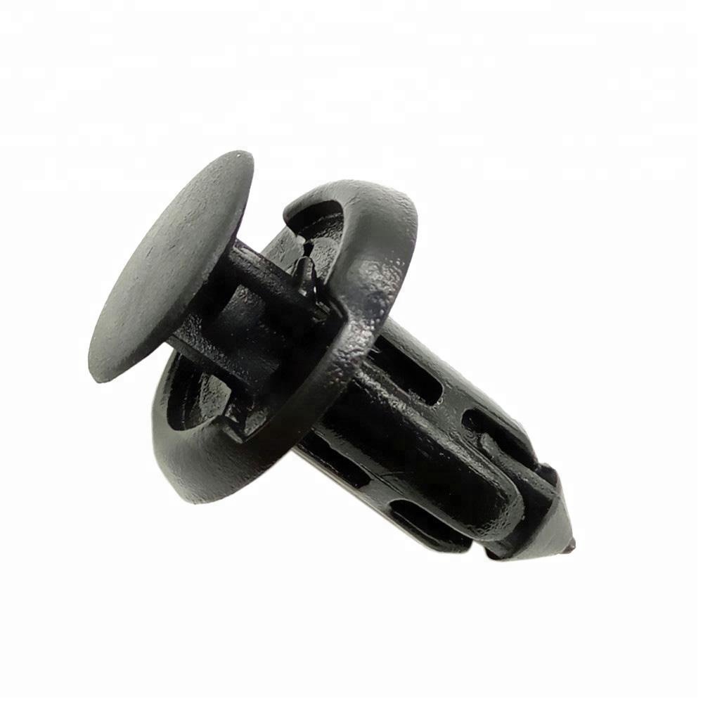 Universal 100PCS 8mm Automotive Plastic Push Type Fastener for Car bumper Mudguard fixing Clips
