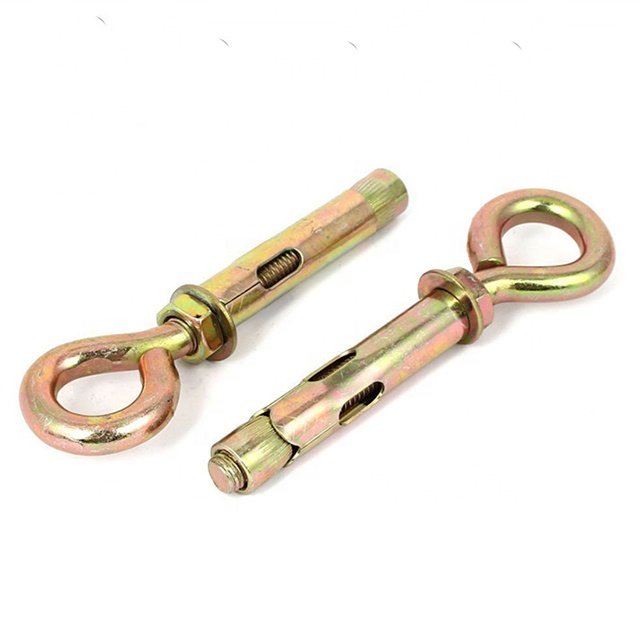 Sleeve Anchor M10 M12 Fasteners Yellow Zinc Concrete With Eye Bolt 10mm~60mm Length Available Stock