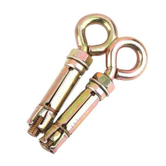 Sleeve Anchor M10 M12 Fasteners Yellow Zinc Concrete With Eye Bolt 10mm~60mm Length Available Stock