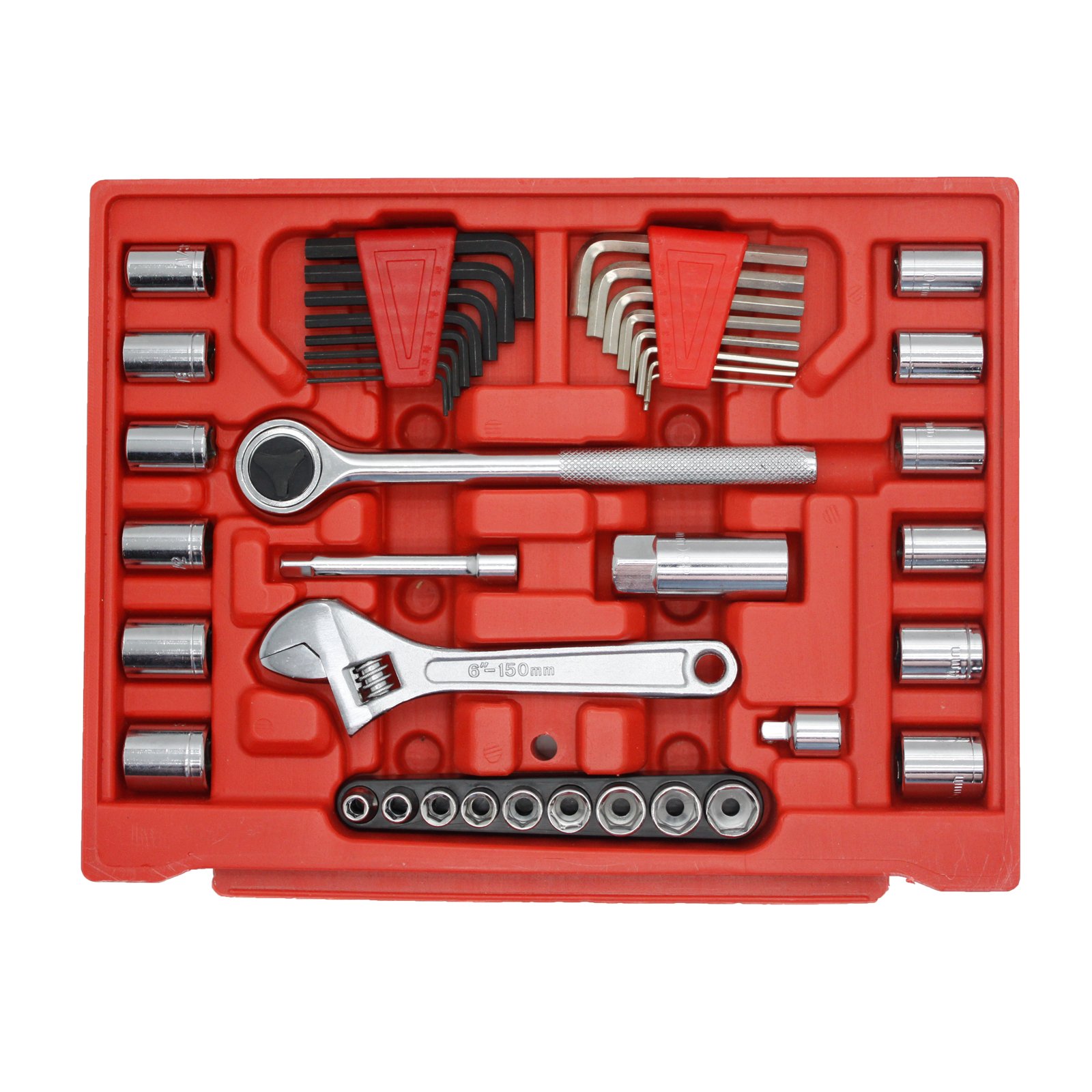 Drive Socket 154 Pcs Tool Set 3 Drawer Box Auto Repair Tool Box Set Hardware Tool Kit Ratchet Wrench Set Made In China