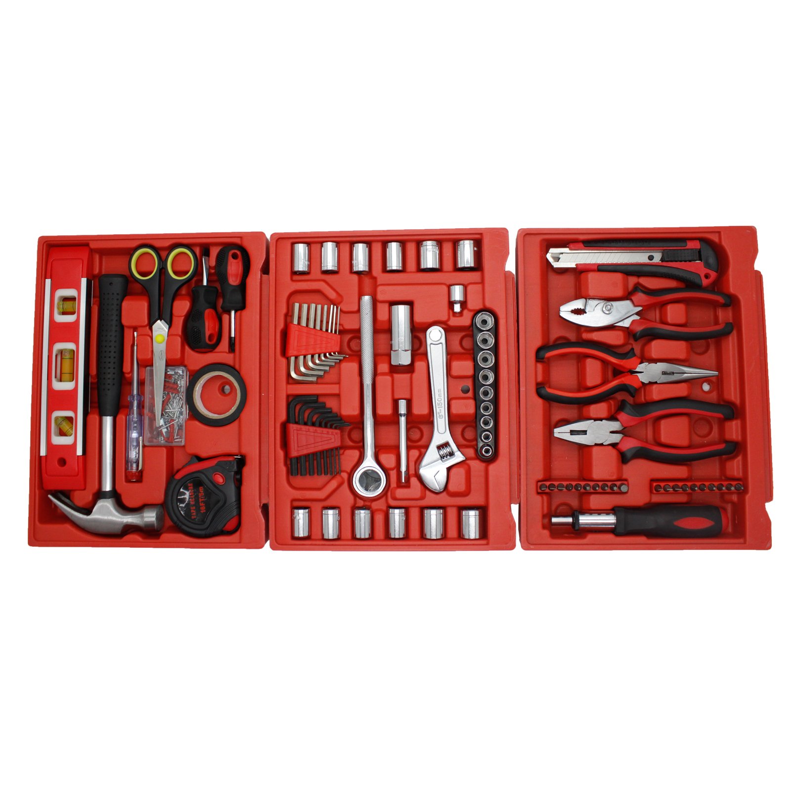 Drive Socket 154 Pcs Tool Set 3 Drawer Box Auto Repair Tool Box Set Hardware Tool Kit Ratchet Wrench Set Made In China