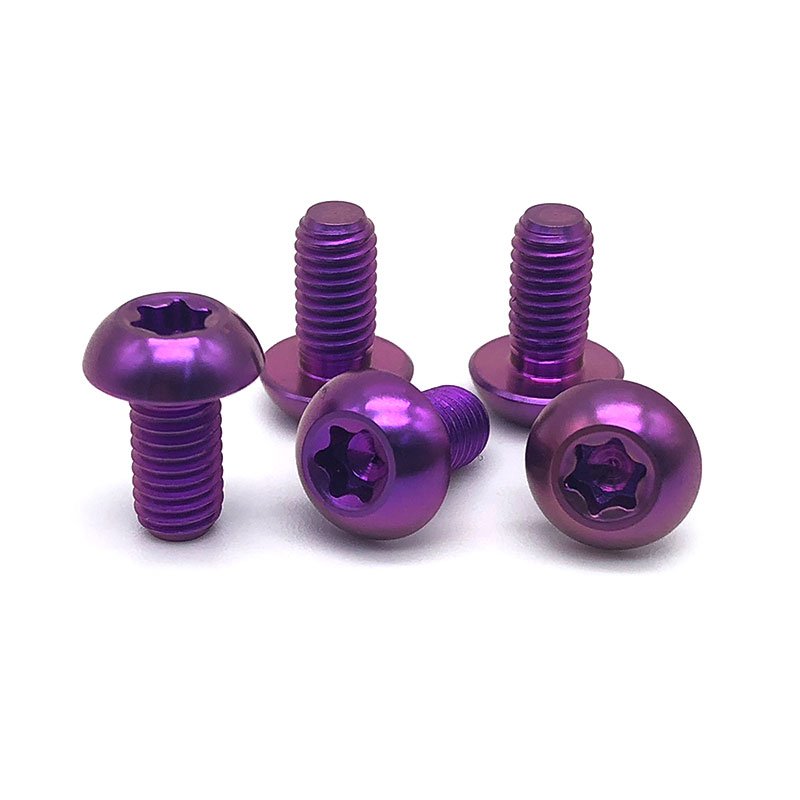 Factory Wholesale Anodized M3 Titanium Alloy Motorcycle M6*30torx Head Screw Bolts Machine Screws Are All Anti-theft Screws