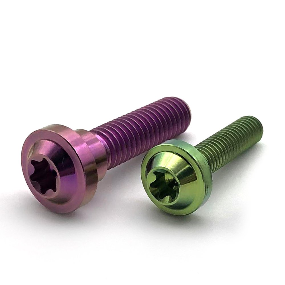 Factory Wholesale Anodized M3 Titanium Alloy Motorcycle M6*30torx Head Screw Bolts Machine Screws Are All Anti-theft Screws