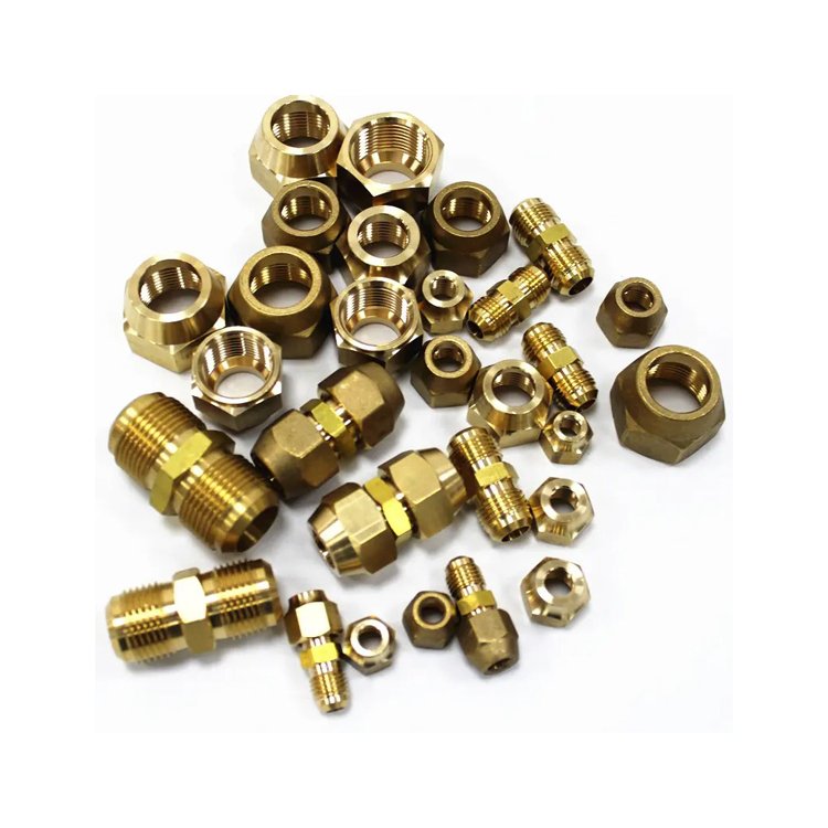 Support Customized Pex Fittings Brass Press Fitting Brass Nuts Fitting Connector
