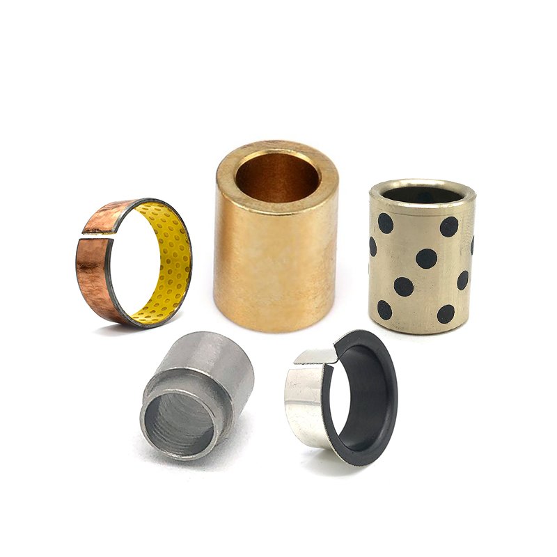 Custom Shaft Bushing Sleeve Bimetal Steel Split Bushing Collars Sliding Bearing for Plunger and Oil Cylinders