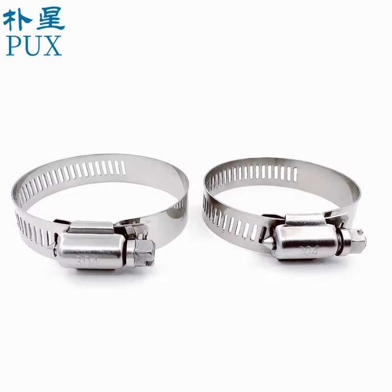 American Adjustable Pipe Clamp Worm Gear 201 304 Stainless Steel Hose Clamps Car Clips Fasteners bandwidth 8mm/12mm/14mm/