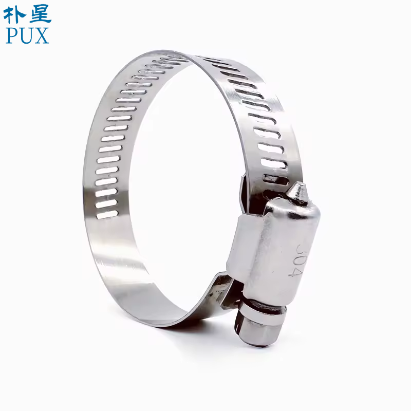 American Adjustable Pipe Clamp Worm Gear 201 304 Stainless Steel Hose Clamps Car Clips Fasteners bandwidth 8mm/12mm/14mm/